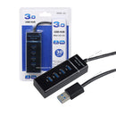 Model 303 4-port USB 3.0 super-speed hub with a 30 cm cable.