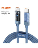 Toocki 100W Type C To Type C 2m Braided Cable