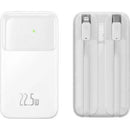Baseus Comet Series Dual-Cable Digital Display Fast Charge Power Bank 20000mAh 22.5W Blue - With Simple Series Charging Cable USB to Type-C