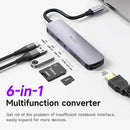 Hoco HB28 6-in-1 USB-C Multifunction Adapter