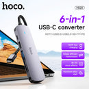 Hoco HB28 6-in-1 USB-C Multifunction Adapter