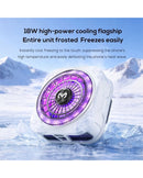 Memo CX21 Mobile Cooling Fan 18W Magnetic Semiconductor RGB Phone Cooler with Back Clip