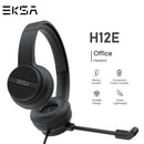 EKSA Telecom H12E, Wired USB Headset With Environmental Noise-Cancellation (ENC) Microphone.