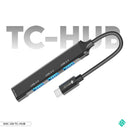 SOVO SHC-331 Type-C 4-Port USB Hub, a plug-and-play smart adapter