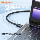 Mcdodo CA-035 Cab Vision 240W USB-C to USB-C Fast Charging Cable with Dynamic LED Power Display