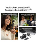 DJI Mic Mini 2 Wireless Microphone System (2TX + 1RX Charging Case) 48kHz 24-Bit Audio, 400m Range &amp; 48H Battery Life: