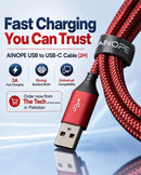 AINOPE USB to USB-C Cable Fast Charging 3A (2M)