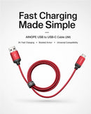 AINOPE USB to USB-C Cable Fast Charging 3A (2M)